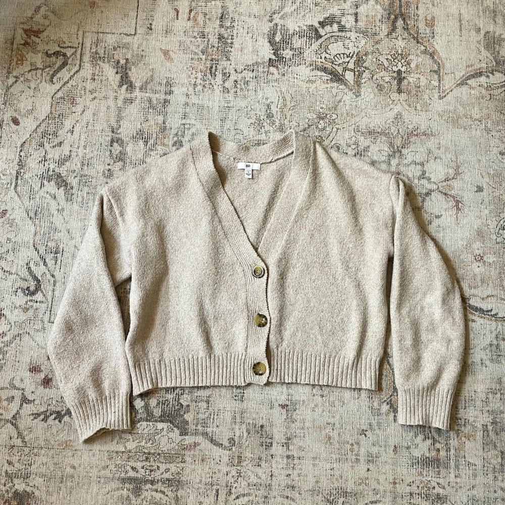 Nordstrom Beige Cardigan Sweater